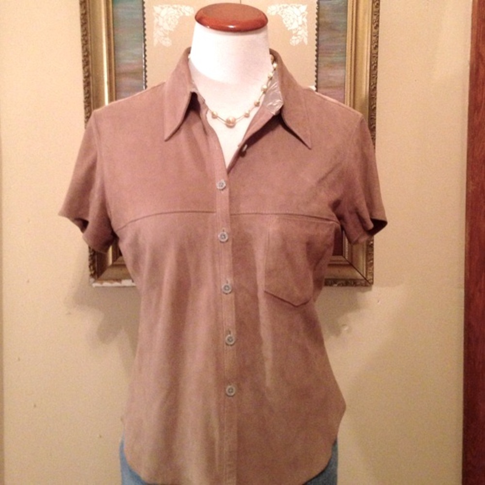 Express brand real suede shirt - Picture 1 of 4